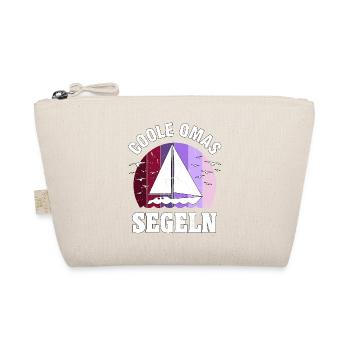 Segeln Segler Segelboot Oma Muttertag Geschenk - Bio-Täschchen - Natur - Vorne