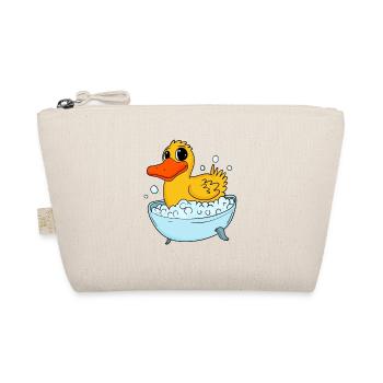 Ente Badeente Baden - Bio-Täschchen - Natur - Vorne