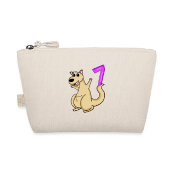7 birthday 7 years old with animal motif - seven - Organic Pouch - nature - Front