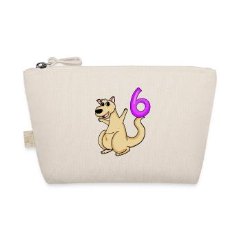 6 Birthday 6 years old with animal motif - six - Organic Pouch - nature - Front