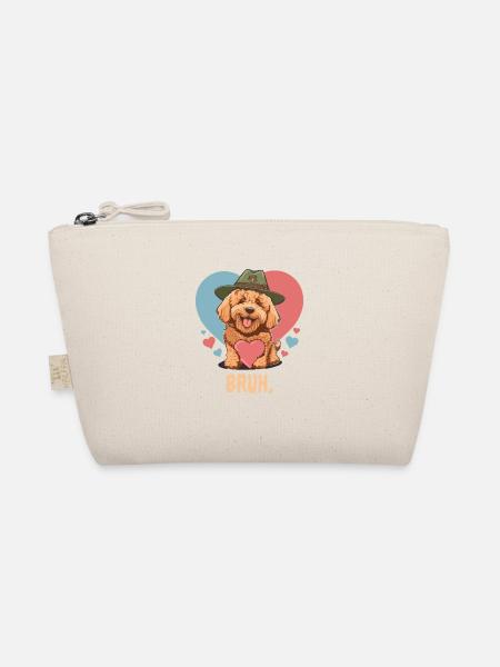 Goldendoodle Dad Cute Dog Mom Doodle Mama Dog - Bio-Täschchen - Natur - Vorne