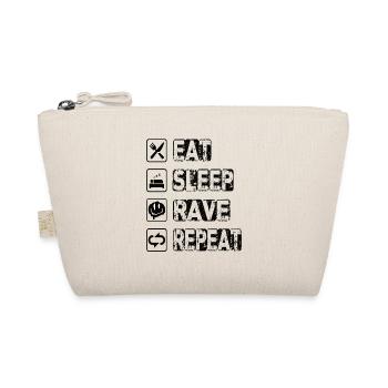 Eat Sleep Rave Repeat - Organic Pouch - nature - Front