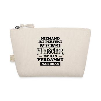 Fleischer Metzger Lustig Spruch Fleischer Geschenk - Bio-Täschchen - Natur - Vorne
