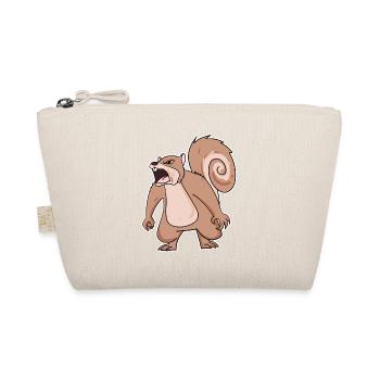 angry squirrel - Organic Pouch - nature - Front