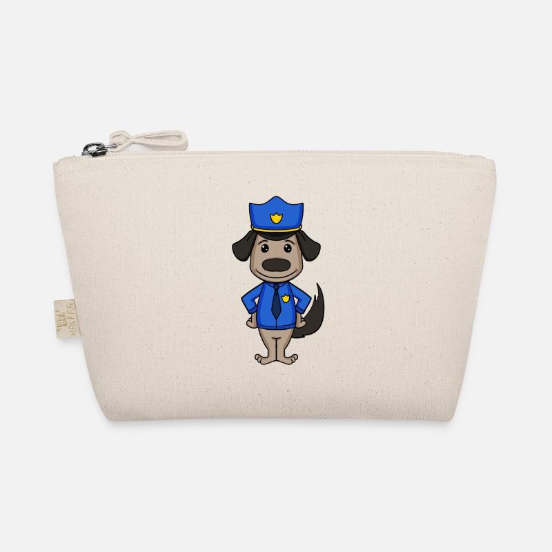 Police Dog Policeman Organic Pouch