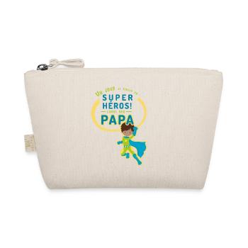 Un jour je serai un super héros comme mon papa - Trousse biologique - nature - Devant