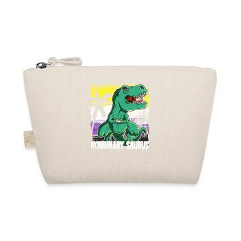 Pride LGBTQ Nonbinary Saurus Costume Pride Month - Organic Pouch - nature - Front