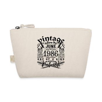 Geburtstag 1986 Juni 1986! geboren im Juni 1986 - Bio-Täschchen - Natur - Vorne