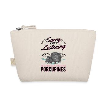 Porcupine Gift Porcupine - Organic Pouch - nature - Front
