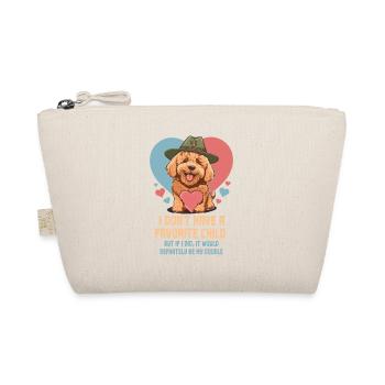 Je n’ai pas d’enfant préféré Goldendoodle Dad - Trousse biologique - nature - Devant