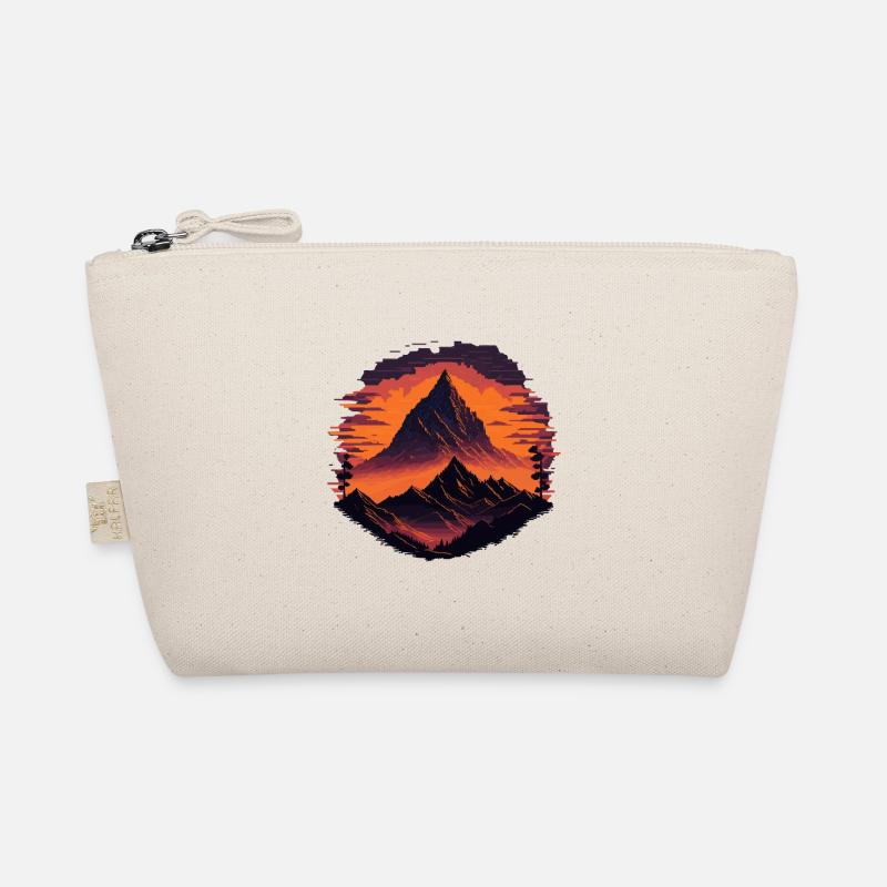 Retro-Pixelberge Bio-Täschchen