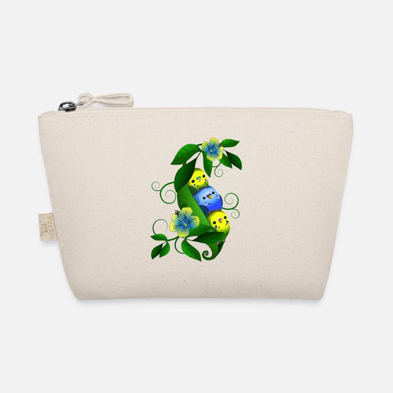 Budgie in the pea - Organic Pouch - nature