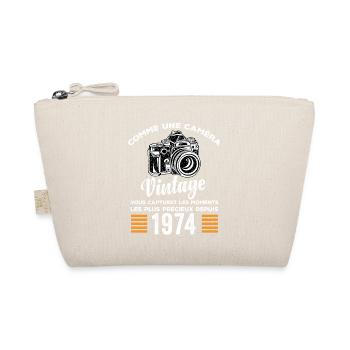 Caméra vintage 1974 cadeau anniversaire humour - Trousse biologique - nature - Devant