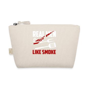 Les vrais hommes sentent la fumée Smoker BBQ Grilling - Trousse biologique - nature - Devant