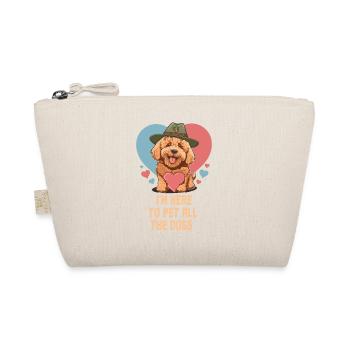 Je suis ici pour caresser tous les chiens Goldendoodle papa chien - Trousse biologique - nature - Devant