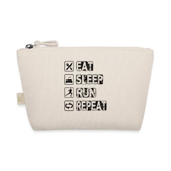 Eat Sleep Run Repeat - Organic Pouch - nature - Front