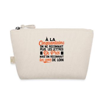 t-shirt anniversaire 50 ans cadeau humour - Trousse biologique - nature - Devant