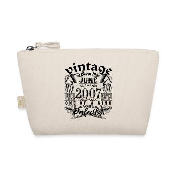 Birthday 2007 June 2007! born in June 2007 - Organic Pouch - nature - Front