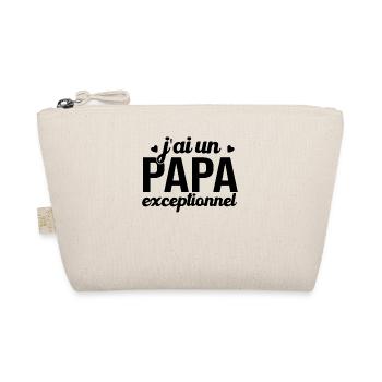 T-shirt Fête des Pères - Un Papa Exceptionnel - Trousse biologique - nature - Devant