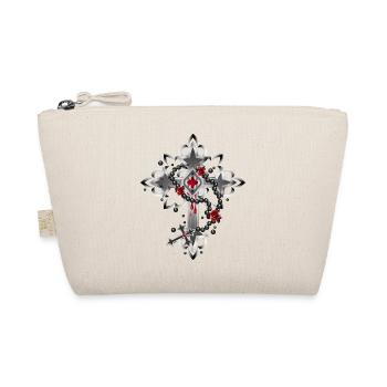 Croix faite d’éléments gothiques et chapelet - Trousse biologique - nature - Devant