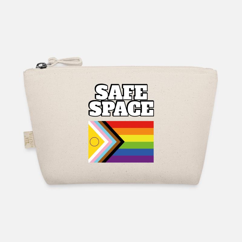 LGBTQ safe space inclusive pride flag Organic Pouch