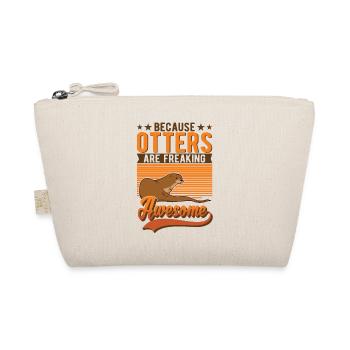 Otter Geschenk Fischotter Seeotter - Bio-Täschchen - Natur - Vorne