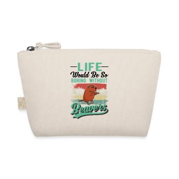 Beaver Gift Beaver Dam - Organic Pouch - nature - Front