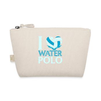 I Love Water Polo Heart Vintage Funny Water - Organic Pouch - nature - Front