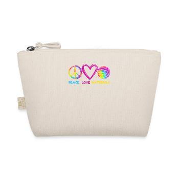 Peace Love Water Polo Funny Water Polo Pool - Organic Pouch - nature - Front