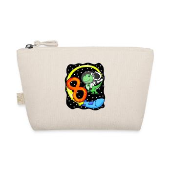 8 Birthday Boy Astronaut - eight years - Organic Pouch - nature - Front