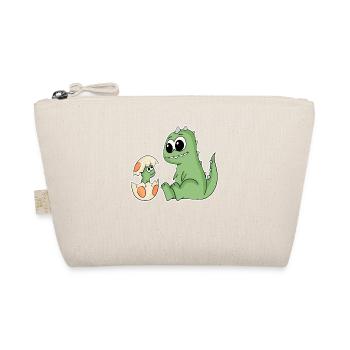Dinosaure avec bébé dinosaure - Dino - Trousse biologique - nature - Devant