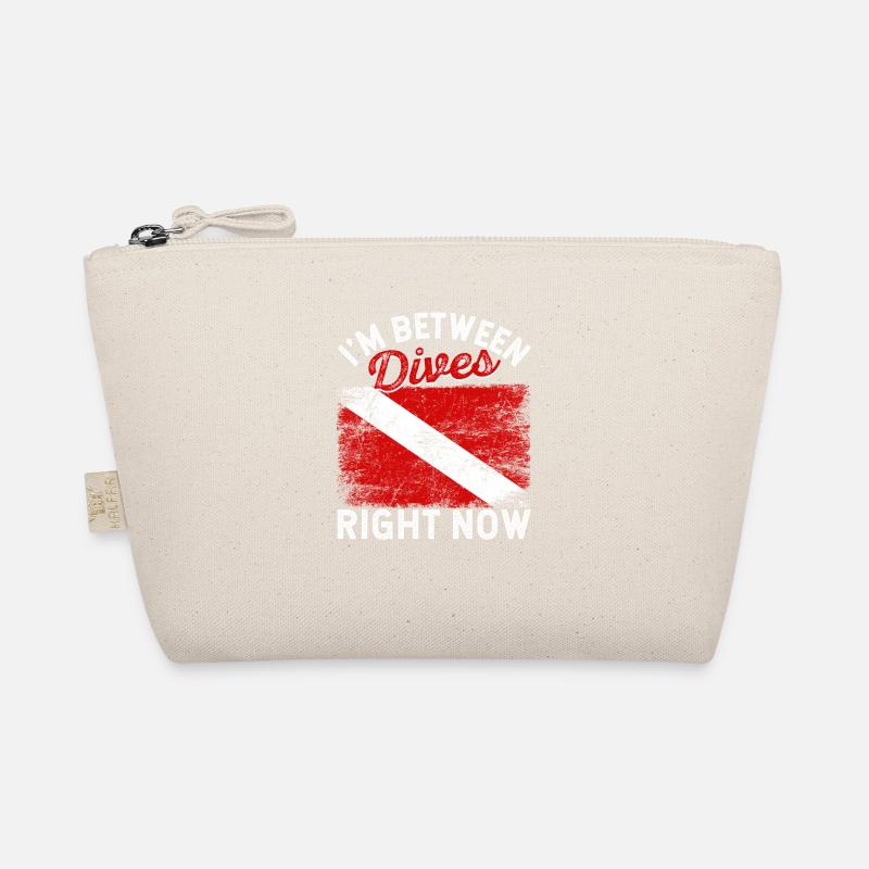 I'm just between two dives Funny Organic Pouch