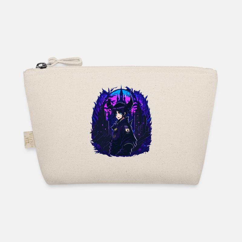 Goth Anime Girl Vaporwave - Bio-Täschchen - Natur
