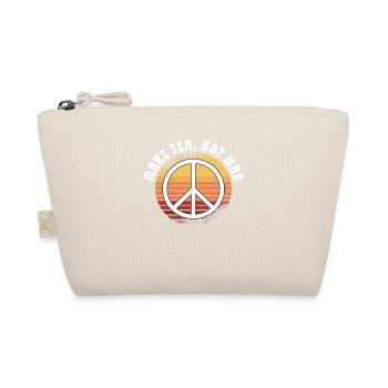 Hippie Peace Sign Peace Flowers Flower Child - Organic Pouch - nature - Front
