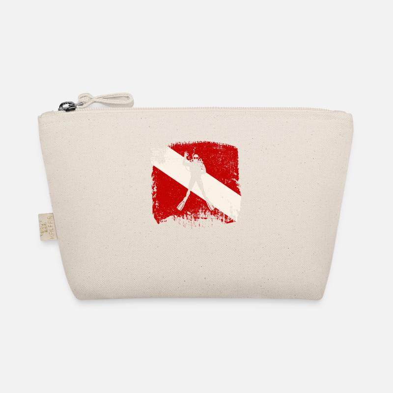 Diving Flag Funny Diving Lovers Ocean Organic Pouch