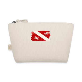 Diving Flag Funny Diving Lovers Ocean - Organic Pouch - nature - Front