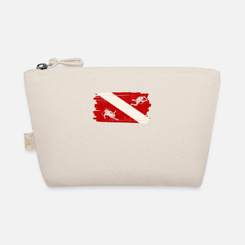 Diving Flag Funny Diving Lovers Ocean Organic Pouch