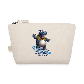 Drôle d’hippopotame avec une planche de surf - surfeur - Trousse biologique - nature - Devant