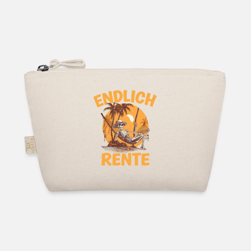Endlilch Rente Palmen Hängematte Strand Sarkasmus Bio-Täschchen