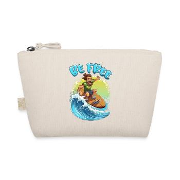 Drôle de hippie avec une planche de surf - surfeur - Trousse biologique - nature - Devant