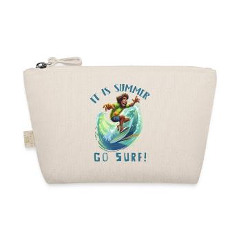 Drôle de hippie avec une planche de surf - surfeur - Trousse biologique - nature - Devant