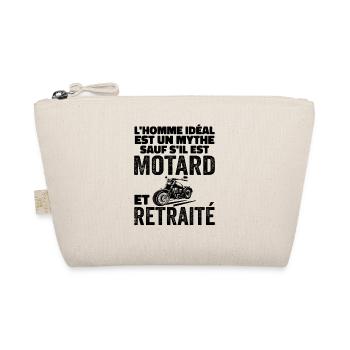 Motard Retraité L'Homme Idéal Cadeau Moto Humour - Trousse biologique - nature - Devant