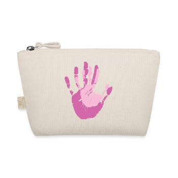 Mama und Ich Handflächen - Bio-Täschchen - Natur - Vorne
