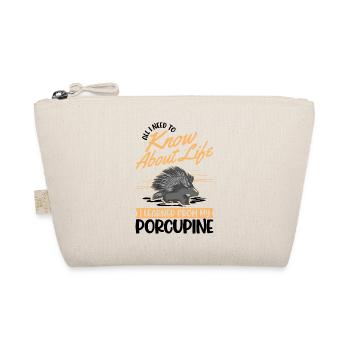 Porcupine Gift Porcupine - Organic Pouch - nature - Front