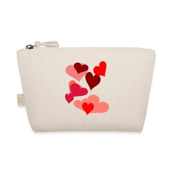 Symbol Herzen Herz Romantik Liebe herzlich - Bio-Täschchen - Natur - Vorne