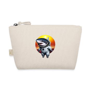 Haifisch Astronaut im Sonnenuntergang - Bio-Täschchen - Natur - Vorne