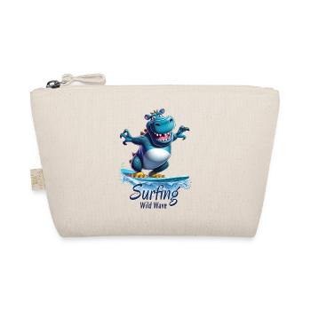 Hippopotame cool avec une planche de surf - surfeur - Trousse biologique - nature - Devant