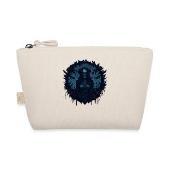 Aesthetics Gothic Skull Girl Femme Fatale - Organic Pouch - nature - Front