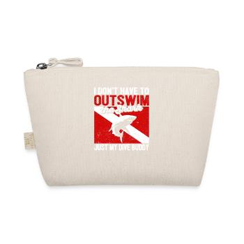I don't have to swim over the shark, just mine - Organic Pouch - nature - Front