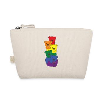 Rainbow Flag Pride LGBTQ Mignon Bear Stack - Trousse biologique - nature - Devant